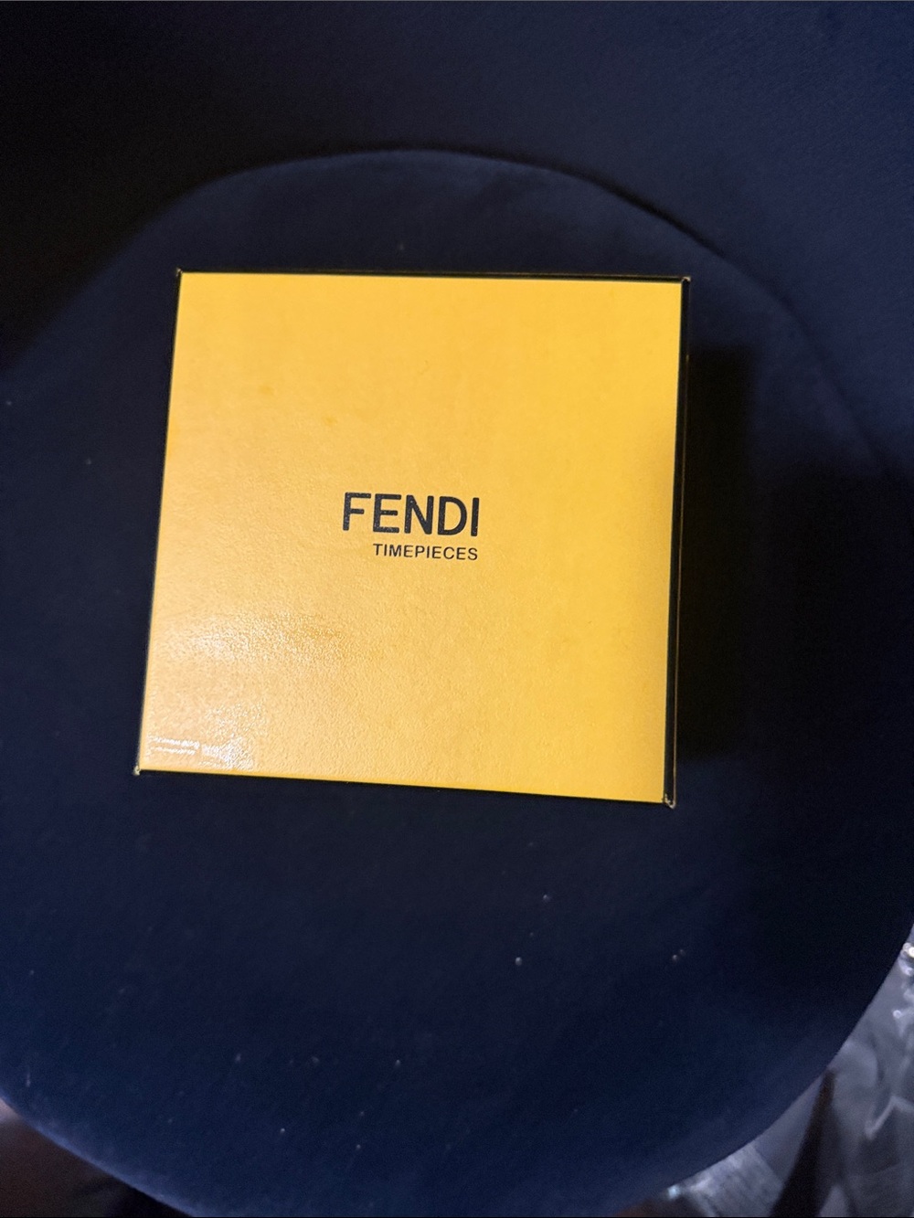 Fendi Yellow Timepieces Box